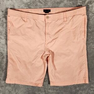 Caribbean Joe Shorts Mens XL Peach Excellent Cotton Blend Stretch Island Supply